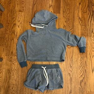 Feat Clothing cropped hoodie & shorts set.